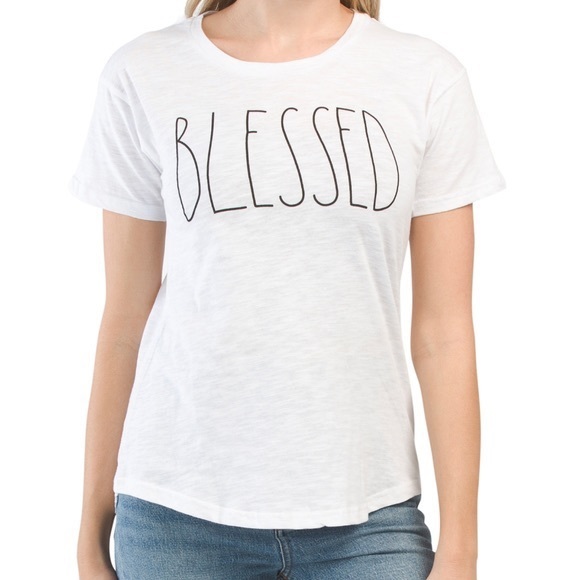 Rae Dunn Tops - Rae Dunn Blessed T Shirt